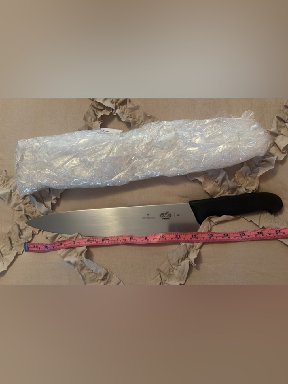 Victorinox 12” NWT Silver Blade with Black Handle Chef Knife